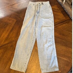 Rockies‎ High Waist Jeans Vintage Light Wash Denim Straight Leg Pants |J1